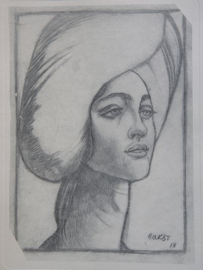 Portret pani T., 1918 autorstwa Leon Bakst