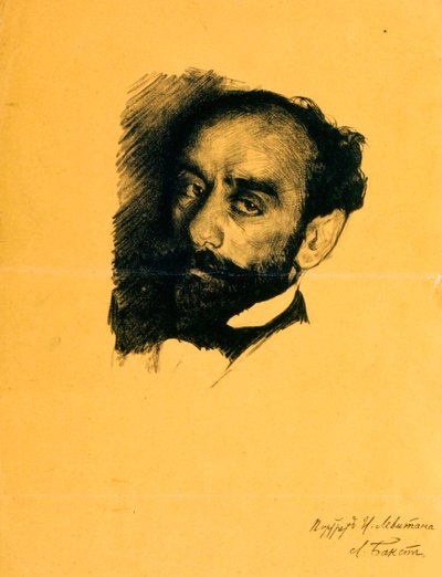 Portret artysty Izaaka Lewitana, 1899. autorstwa Leon Bakst