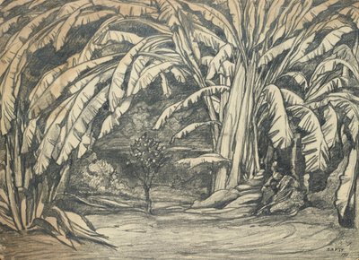 Scenografia do baletu Śpiąca królewna P. Czajkowskiego, 1911. autorstwa Leon Bakst