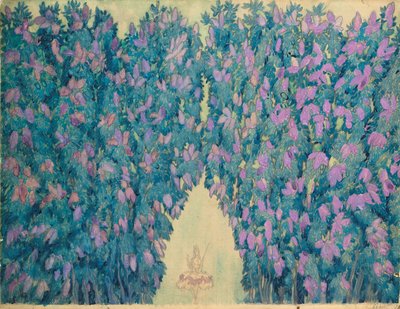 Scenografia do baletu Śpiąca królewna P. Czajkowskiego, 1921. autorstwa Leon Bakst