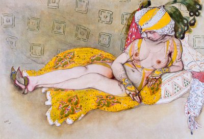 Żółta Sułtana, 1916. autorstwa Leon Bakst