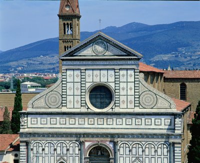 Widok Santa Maria Novella, ok. 1450-70 autorstwa Leon Battista Alberti