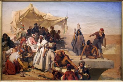 Wyprawa (wieś) Egiptu pod rozkazami Bonapartego (Napoleona) autorstwa Léon Cogniet