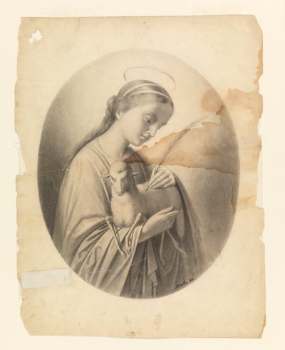 Św. Agnieszka autorstwa Leon Dabo