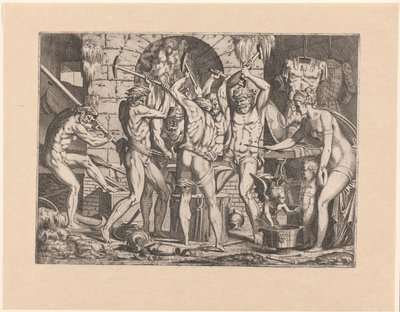 Venus in de smidse van Vulcanus autorstwa Leon Davent
