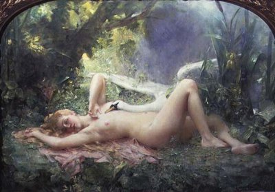 Triumf łabędzia autorstwa Leon Francois Comerre