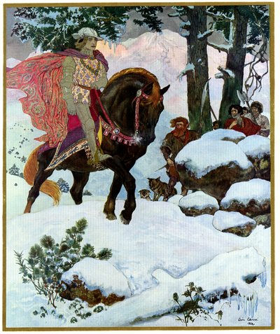 Szafirowy jeździec autorstwa Leon Georges Carre