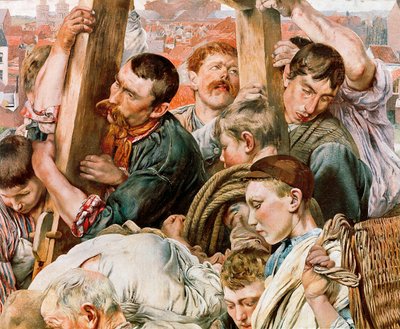 Wiek pracownika, szczegóły autorstwa Leon Henri Marie Frederic