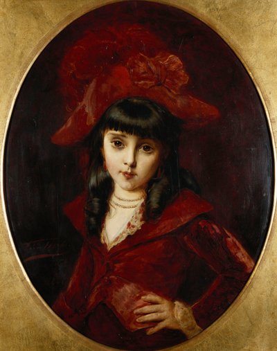 Czerwona Sukienka, 1881 autorstwa Leon Herbo