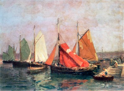 Wybrzeże Bretońskie”, c1907-1915 autorstwa Leon Hubert
