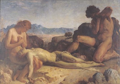 Adam i Ewa znajdują ciało Abla autorstwa Leon Joseph Florentin Bonnat