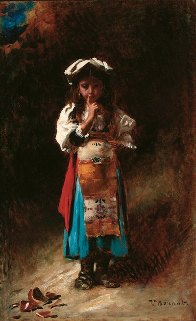 Rozbity dzban (olej na płótnie) autorstwa Leon Joseph Florentin Bonnat