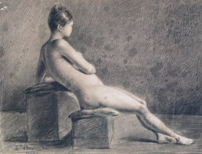 Modelka z profilu, c1853-1922 autorstwa Leon Joseph Florentin Bonnat