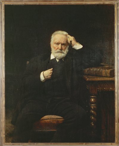 Poeta Victor Hugo w 1879 roku ... (obraz na płótnie) autorstwa Leon Joseph Florentin Bonnat