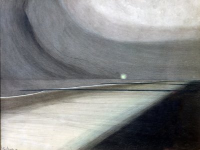 Plaża w świetle księżyca, pejzaż morski ze światłem autorstwa Leon Spilliaert