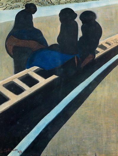Żony rybaków na nabrzeżu autorstwa Leon Spilliaert