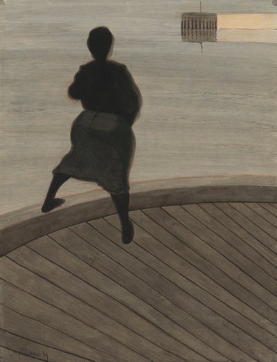 Rybaczka na molo autorstwa Leon Spilliaert