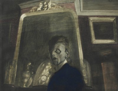 Autoportret przed lustrem, 1908. autorstwa Leon Spilliaert