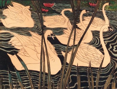łabędzie, ok. 1900. autorstwa Leon Spilliaert
