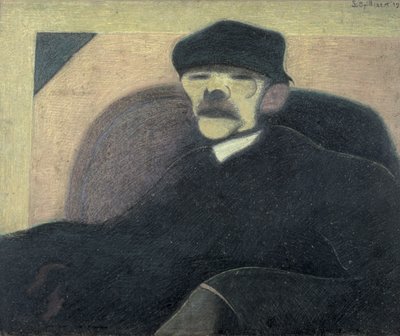 Człowiek z czerwonym uchem, Portret Gorkiego autorstwa Leon Spilliaert