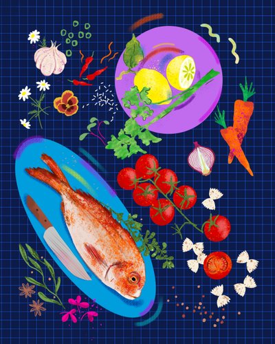 Palette of Flavor, 2025 (w wersji cyfrowej) autorstwa Leona Tsiara