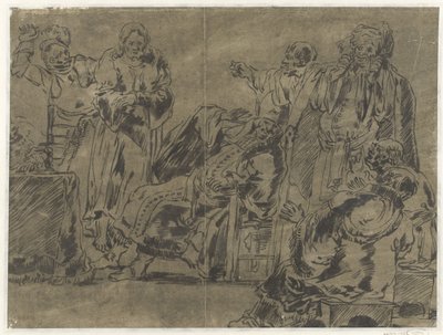 Chrystus przed Najwyższym Kapłanem autorstwa Leonaert Bramer