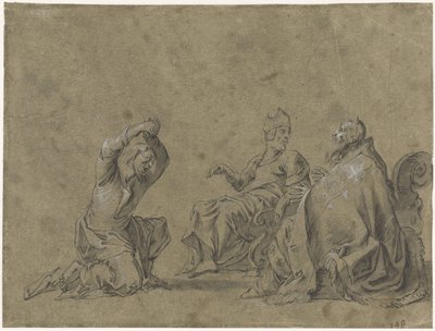 Judasz przynosi srebrniki autorstwa Leonaert Bramer