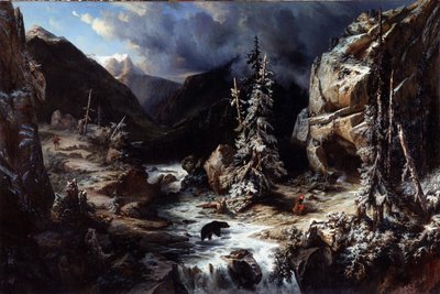 Widok na ścieżce do Maladetta autorstwa Leonard Alexis Dalige de Fontenay
