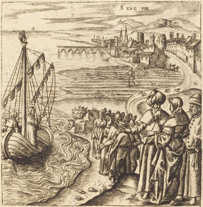 Chrystus nad jeziorem autorstwa Leonard Gaultier