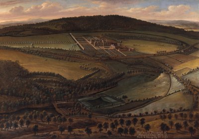 North Prospect Hampton Court, Herefordshire autorstwa Leonard Knyff