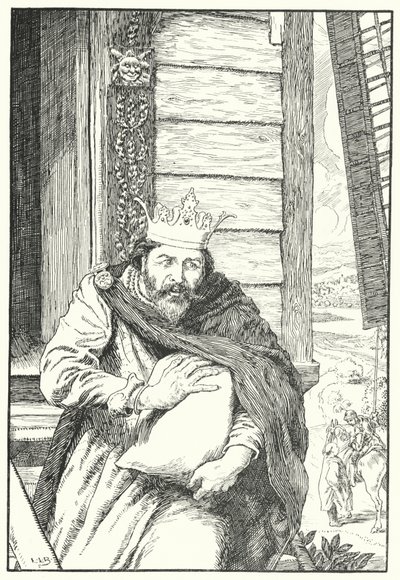 Ukradł Trzy Czubki Mąki Jęczmiennej (grawerowanie) autorstwa Leonard Leslie Brooke