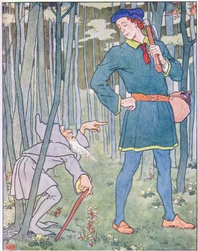 Spotkał małego, szarego staruszka autorstwa Leonard Leslie Brooke