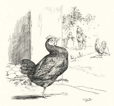 Higgly Piggly, moja czarna kura (grawerunek) autorstwa Leonard Leslie Brooke