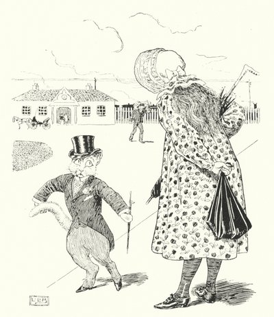 Kotku, kotku, gdzie byłeś? (rytownictwo) autorstwa Leonard Leslie Brooke