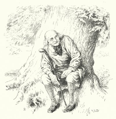 Mówi dąb człowieka sikora (grawerowanie) autorstwa Leonard Leslie Brooke