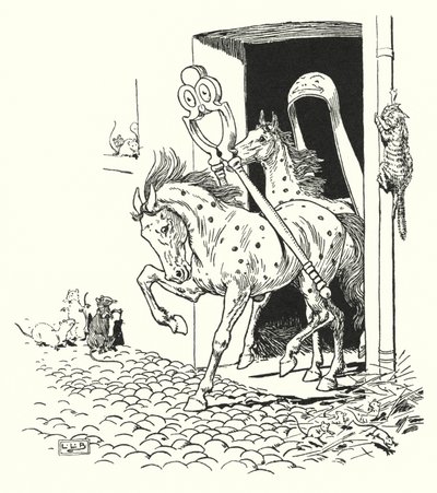 Dziadki do orzechów i szczypce do cukru (litho) autorstwa Leonard Leslie Brooke