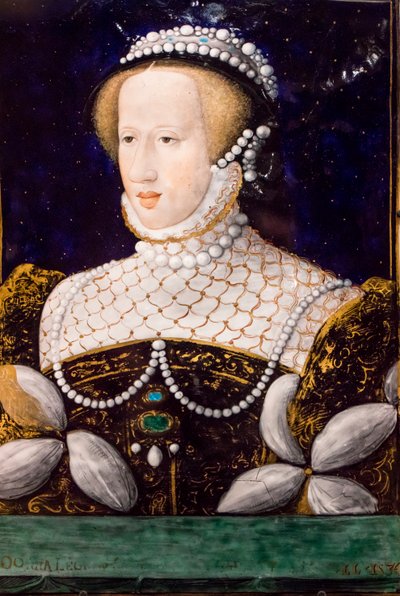 Eleonora z Habsburgów, Limoges, 1560 (emalia na miedzi) autorstwa Leonard Limosin