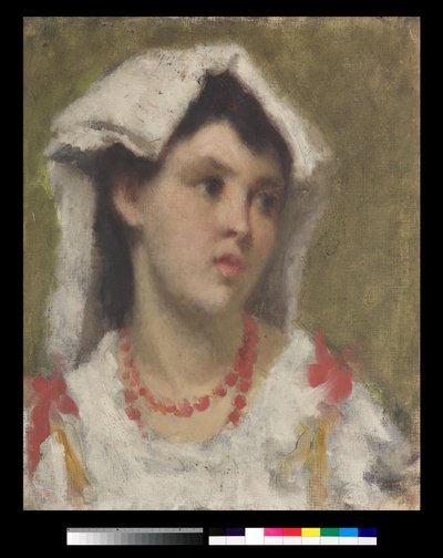 Portret młodej kobiety z Ciociarii, 1877 autorstwa Leonardo Bazzaro