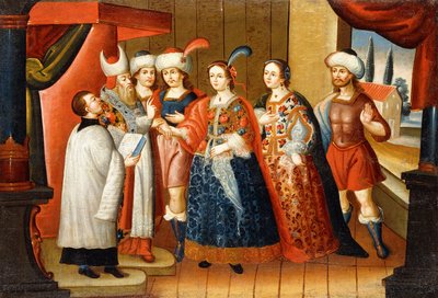 Małżeństwo króla Dawida autorstwa Leonardo Flores