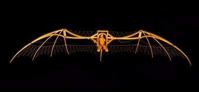 Model szybowca Leonarda da Vinci (Leonardo da Vinci) - Muzeum Nauki i Techniki Leonarda da Vinci, w Mediolanie autorstwa Leonardo da (after) Vinci