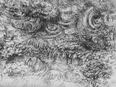 Oberwanie chmury, ok. 1480 1945 r autorstwa Leonardo da Vinci