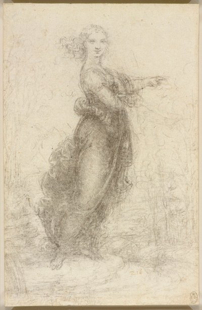 Kobieta w krajobrazie autorstwa Leonardo da Vinci