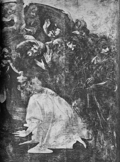 Adoracja Trzech Króli - Prawa część dolna, c1481 1945 autorstwa Leonardo da Vinci