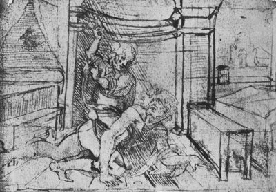 Arystoteles i Phyllis, ok. 1480 1945 r autorstwa Leonardo da Vinci