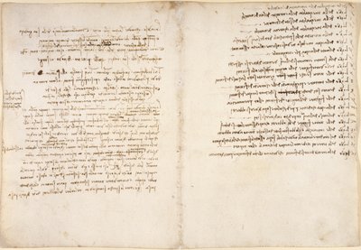 Arundel 263, f.58v, f.45, Notatki o wodzie, z „Codex Arundel” (pióro i atrament na papierze) autorstwa Leonardo da Vinci