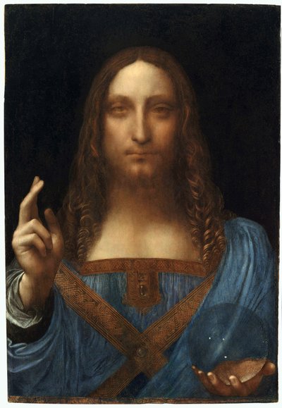 Przed Chrystusem Nas Salvatore autorstwa Leonardo da Vinci
