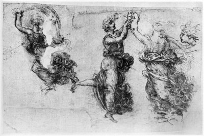 Tańczące kobiety, koniec XV lub początek XVI w. 1954. autorstwa Leonardo da Vinci