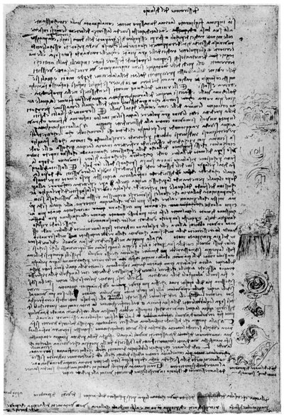Opis Wielkiego Potopu, koniec XV lub początek XVI wieku 1954 autorstwa Leonardo da Vinci