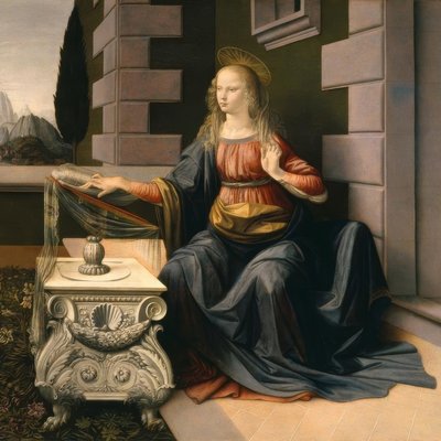 Zwiastowanie autorstwa Leonardo da Vinci