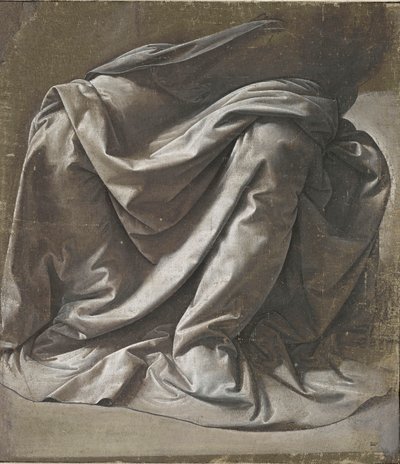 Draperia na postać siedzącą, ok. 1478 r. autorstwa Leonardo da Vinci